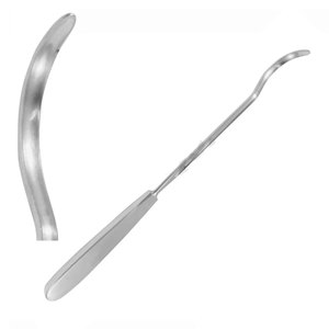 KIRSCHNER Conducteurs à ligature creuse 25,5 cm légèrement courbés, pointe de 5 mm, en acier inoxydable, réutilisables, stérilisables, instruments médicaux - Product Image 1