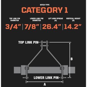 Cippatrice a 3 Punti da 6 Pollici con Gola Girevole a 360 Gradi e Lame Temprate per Trattori da 40-80 CV TMG WC60 - Product Image 3