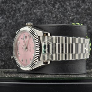 Reloj Mecánico Automático para Hombre, Caja de Acero Inoxidable, Esfera de Platino, Cristal de Zafiro, Resistencia al Agua de 10 Bares, Moda, Lujo, Tecnología - Product Image 3