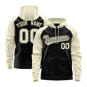 เสื้อฮู้ดดี้แร็กแลนผู้ชายแบบสั่งทำพร้อมชื่อและหมายเลข กระเป๋าซิปด้านหน้า เสื้อฮู้ดดี้ทรงสปอร์ต ทรงปกติ พิมพ์ลาย บริการ OEM - Product Image 3