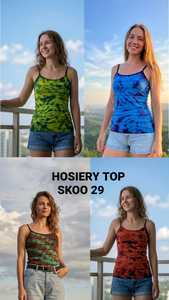 Camisetas Cortas Estilo Boho para Mujer SK NOOR and SONS, Tejido de Punto Ecológico, Transpirable y de Secado Rápido, Venta al Por Mayor - Product Image 6
