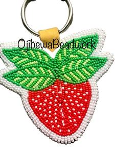 Nouvelle collection d'été Broderie perlée Fruits Design Handmade Keychain Porte-clés à la mode pour les cadeaux Inspired Indian Car - Product Image 6
