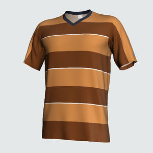 Maillots de football personnalisés 100% polyester, respirants, séchage rapide, col en V, manches courtes, unisexes, pour entraînement et équipe. - Product Image 4