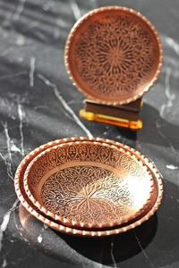 Copper Plated Round Charger Plate Customized Designs Durable High Quality <b>Safe</b> <b>for</b> Wedding Events Factory Direct <b>Sale</b> - Product Image 3