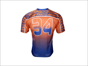Custom Design American Football <b>Fan</b> Jersey Summer Breathable Quick Dry 100% Polyester Mesh Printed Shirt with Gradient Design - Product Image 2