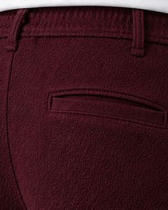 Pantalon de jogging décontracté pour homme, coupe slim, couleur bordeaux, taille élastique avec cordon de serrage, tissu doux, confortable pour un usage quotidien, look élégant - Product Image 4