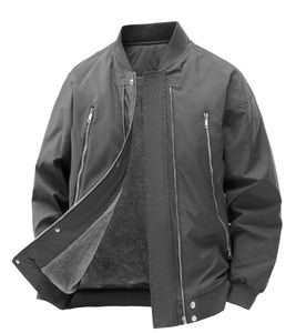 Bomber <b>Jacket</b> For <b>Man</b> Custom New Design <b>Canvas</b> Fabric Winter Outdoor <b>Jacket</b> Wholesale Price Comfortable <b>Men's</b> Bomber <b>Jacket</b> - Product Image 2