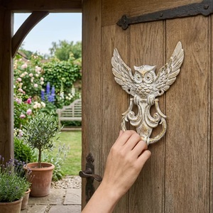 Battant de porte traditionnel en fonte motif cheval, écologique, étanche, auto-adhésif, pour entrée intérieure, fixation murale, design durable - Product Image 4