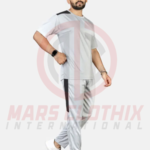 Ensemble t-shirt à manches courtes et pantalon décontracté, dernier design, taille élastique, poches latérales, ensemble de survêtement d'été pour homme - Product Image 6