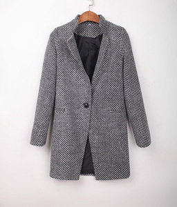 Blazer Premium pour Femme, Coupe Ajustée, Veste de Costume Décontractée, Longue, à Bouton Unique, Coupe-Vent, en Tissu Peigné, pour Tenue Professionnelle et de Bureau, OEM - Product Image 4