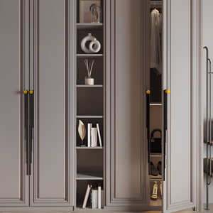 Aluminum Long Cabinet Handle Cardinal Beveled Edge Pull <b>Matt</b> <b>Black</b> Gold AB <b>Matt</b> Graphite Grey Wardrobe <b>Door</b> Pull - Product Image 1