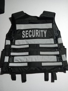 Hi Vis Reflective <b>Safety</b> Vest Guard Uniform Use Workplace Community <b>Safety</b> Vest Multi Pocket Customized Tactical Security Vest - Product Image 2