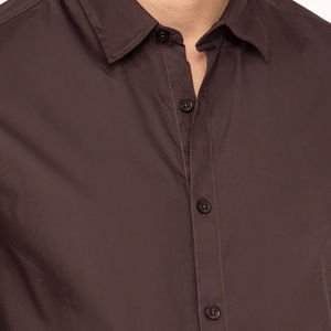 Camisa de vestir para hombre de tela suave, corte ajustado, estilo oficina, ropa formal premium, moderna, transpirable. - Product Image 2