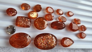 Piedras Preciosas Sueltas de Sunstone Natural Certificadas por IGI de Alta Calidad AAA+, en Tonos Naranja y Rojo, en Diversas Formas, Precios al por Mayor, Varios Tamaños - Product Image 2