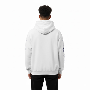 Sweat-shirt unisexe gris clair délavé à l'acide, style Y2K, esthétique métallique liquide, coupe oversize, respirant et imperméable pour l'hiver - Product Image 5