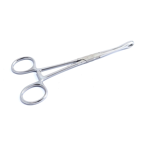 Foerster <b>Sponge</b> Holding Forceps Straight Gold Plated Surgical Instrument Ring <b>Handle</b> CE OEM - Product Image 2