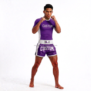 Conjunto de Pantalones Cortos de Muay Thai y Camiseta Deportiva para Artes Marciales Mixtas y Boxeo, al por Mayor - Product Image 5