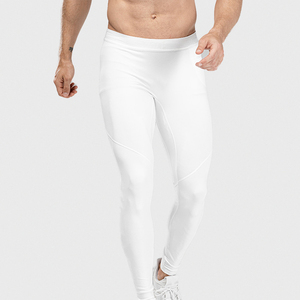 Pantalon de compression taille haute pour homme, idéal pour le fitness, la course et l'entraînement, avec leggings de sport intégrés - Product Image 1
