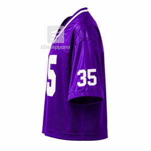Camiseta personalizada NCNW Sorority con cuello en V, color sólido, manga corta, morado y blanco, estilo casual para mujer, malla de poliéster - Product Image 3