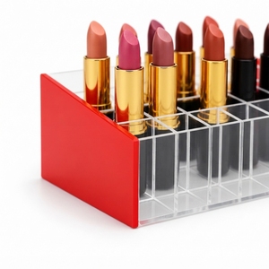Durable Acrylic Lipstick Organiser Display Stand Clear Cosmetic Holder for Retail Store Beauty Counter Home Storage - Product Image 2