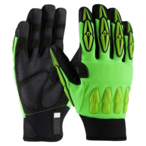 Guantes de Seguridad al por Mayor, Reforzados con Cuero Sintético, Inyección de Goma TPR Amara, Resistentes a Impactos y Cortes - Product Image 4