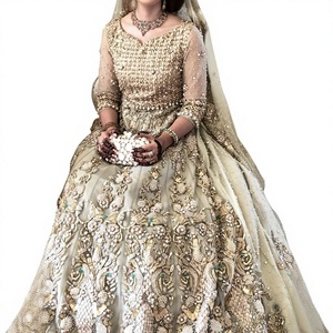 Magnifique ensemble de lehenga de mariage royal, broderie Zardozi 3D lourde, tenue de mariée, tenue de créateur - Product Image 1