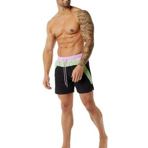 OEM Wholesale <b>Men's</b> Casual Gym Workout Shorts 100% Polyester 5 Inch Drawstring Colorful Anti-Wrinkle Fitness Training Sports - Product Image 4