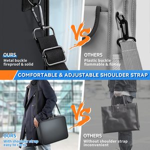 Công Suất Lớn 5 Lớp Di Động Chống Cháy Hộp Tài Liệu Tổ Chức Tài Liệu Di Động Túi Khóa Cho Tổ Chức Quan Trọng Tài Liệu - Product Image 5