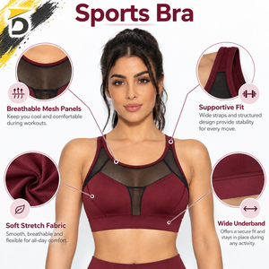 El sujetador deportivo ofrece comodidad transpirable, ajuste flexible y rendimiento duradero para entrenamiento de yoga, fitness y ejercicio diario. - Product Image 6