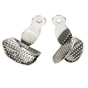 Juego Profesional de 2 Bandejas Metálicas para Impresiones Dentales |   Kit de Bandejas Cuadradas Giratorias y Ajustables de Acero Inoxidable para Múltiples Ángulos - Product Image 4
