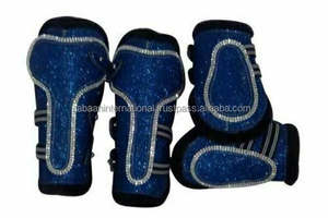 รองเท้าบูทเส้นเอ็นม้าพร้อมสายพันเพชรและขนสัตว์ส่องแสงผลิตภัณฑ์ดูแลม้าสำหรับอินเดีย - Product Image 3