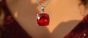 Colgante de Topacio Rojo Natural, Piedra Preciosa Grande, Plata de Ley 925, Chapado en Oro Antiguo, Certificado IGI, Collar Étnico de Lujo - Product Image 4