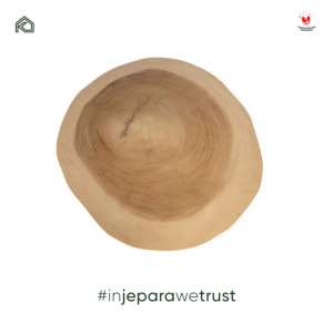 Bumi <b>Rustic</b> Solid Wood Occasional <b>Side</b> <b>Table</b> Elegant Round Accent Stool Twig Base for Living Room Hotel Resort Jepara - Product Image 5