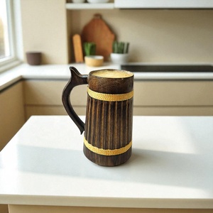 Handmade bia <span class=keywords><strong>Mug</strong></span> làm bằng gỗ với gỗ xử lý bằng gỗ bia Tankard bán buôn với tay khắc bia <span class=keywords><strong>Mug</strong></span> cho nhà và nhà hàng - Product Image 3