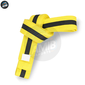 Cinturones de BJJ de algodón de diseño moderno, tamaño personalizado, forro ajustable, estilo personalizado, cinturones de BJJ de alta calidad en venta, hechos en Pakistán. - Product Image 3