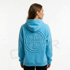 Sudadera con Capucha Personalizada de Estilo Urbano para Hombre, Sudadera con Capucha Unisex con Estampado en Relieve, Sudadera con Cremallera Trasera, Sudadera Premium Personalizada para Hombre/Mujer - Product Image 1