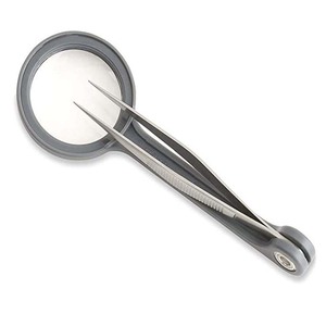 Pinzas para Cejas de Acero Inoxidable Premium Personalizadas con Lupa, Punta Puntiaguda, Garantía de 2 Años, Precios Competitivos, Precisión - Product Image 6