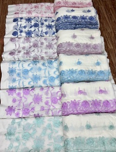 Tissu brodé multi-embroideries de qualité supérieure pour femmes, tissu de créateur, tissu de soirée, textile brodé de luxe, doux - Product Image 2