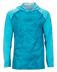 Men's Light color Long Sleeve Hooded Fishing Shirt Quick Dry UPF 50 Sun Protection Pullover <b>Top</b> Solid Color Adult Size - Product Image 6