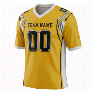Maillot de football américain sublimé personnalisable en tissu respirant avec position du logo sur le devant pour l'entraînement et les matchs des équipes - Product Image 5