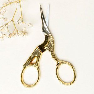 Ciseaux à pointe fine dorés pour travaux de broderie, outil professionnel pour couper les fils - Product Image 5