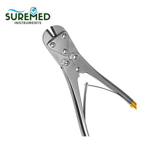 Pince coupante manuelle en carbure de tungstène pour plaques et fils chirurgicaux orthopédiques, 9,5 pouces, en acier inoxydable de qualité médicale, haute précision - Product Image 6