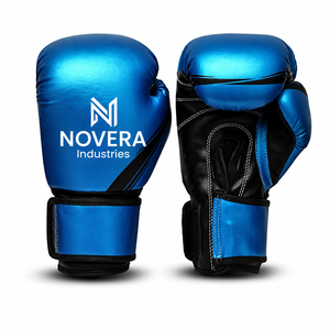 Nouveau modèle, vente chaude, gants de boxe professionnels légers en cuir véritable de bonne qualité, personnalisables, avec fermeture auto-agrippante, respirants - Product Image 6