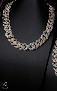 <b>Iced</b> <b>Out</b> Hip Hop Cuban Link Moissanite Necklace with Claw Setting VVS Brilliant Cut Rhodium Plated <b>Chain</b> Jewelry for Party Gift - Product Image 2