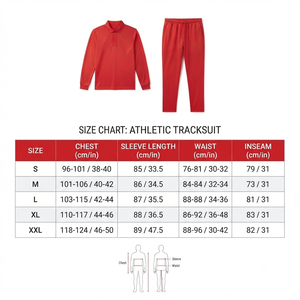 Ensemble de survêtement décontracté pour homme, polo rouge à manches longues et pantalon à cordon de serrage, couleur unie, coupe classique, 100% coton, vêtements de printemps - Product Image 6