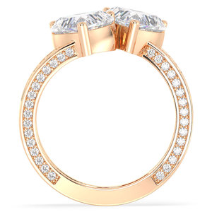 REYES – bague de fiançailles en Moissanite véritable en forme de cœur, 3.50 Carats, en argent Sterling 925, cadeau de mariage, bijoux fins pour femmes - Product Image 6