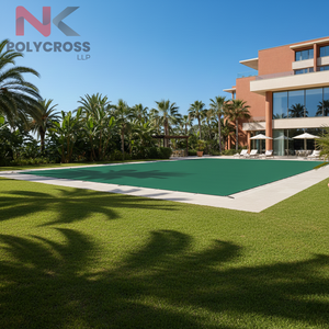 Bâche de piscine en polyéthylène haute résistance avec cordes et œillets pour un ajustement sécurisé, anti-poussière, résistante aux UV, couverture de sécurité pour piscine - Product Image 4