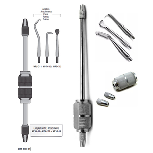 Removedor de Coronas Dentales Ergonómico, Instrumento Manual para Remover Puentes, Herramienta de Restauración, 3 Puntas, Certificado CE, Garantía de 3 Años - Product Image 1