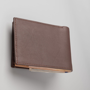 Portefeuille unisexe en cuir véritable de qualité supérieure, imperméable et léger, fermeture ouverte, longueur courte - Product Image 6