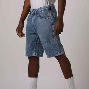 กางเกงยีนส์ขาสั้นดีไซน์วินเทจสำหรับผู้ชาย รุ่นหนา แห้งเร็ว พร้อมปักโลโก้ของคุณ - Product Image 5